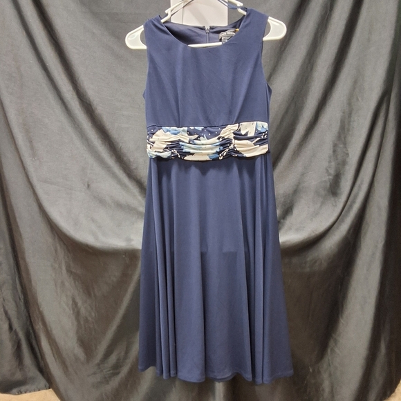 Jessica Howard Dark Blue A-Line Midi Dress - Picture 4 of 10